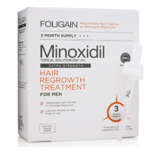 FOLIGAIN MINOXIDIL 5% HAIR TREATMENT For Men  6 - 12 Month Supply