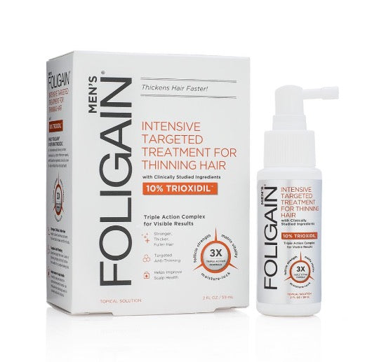 FOLIGAIN HAIR LOSS TREATMENT with 10% Trioxidil® (2oz) 59ml