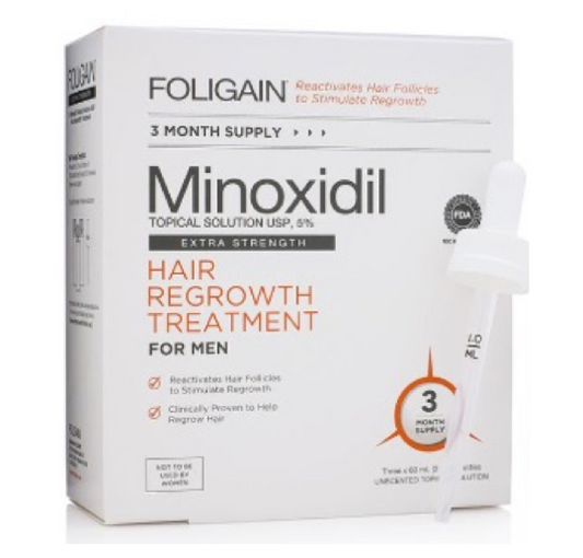 FOLIGAIN MINOXIDIL 5% HAIR TREATMENT For Men 3 - 6 - 12 Month Supply