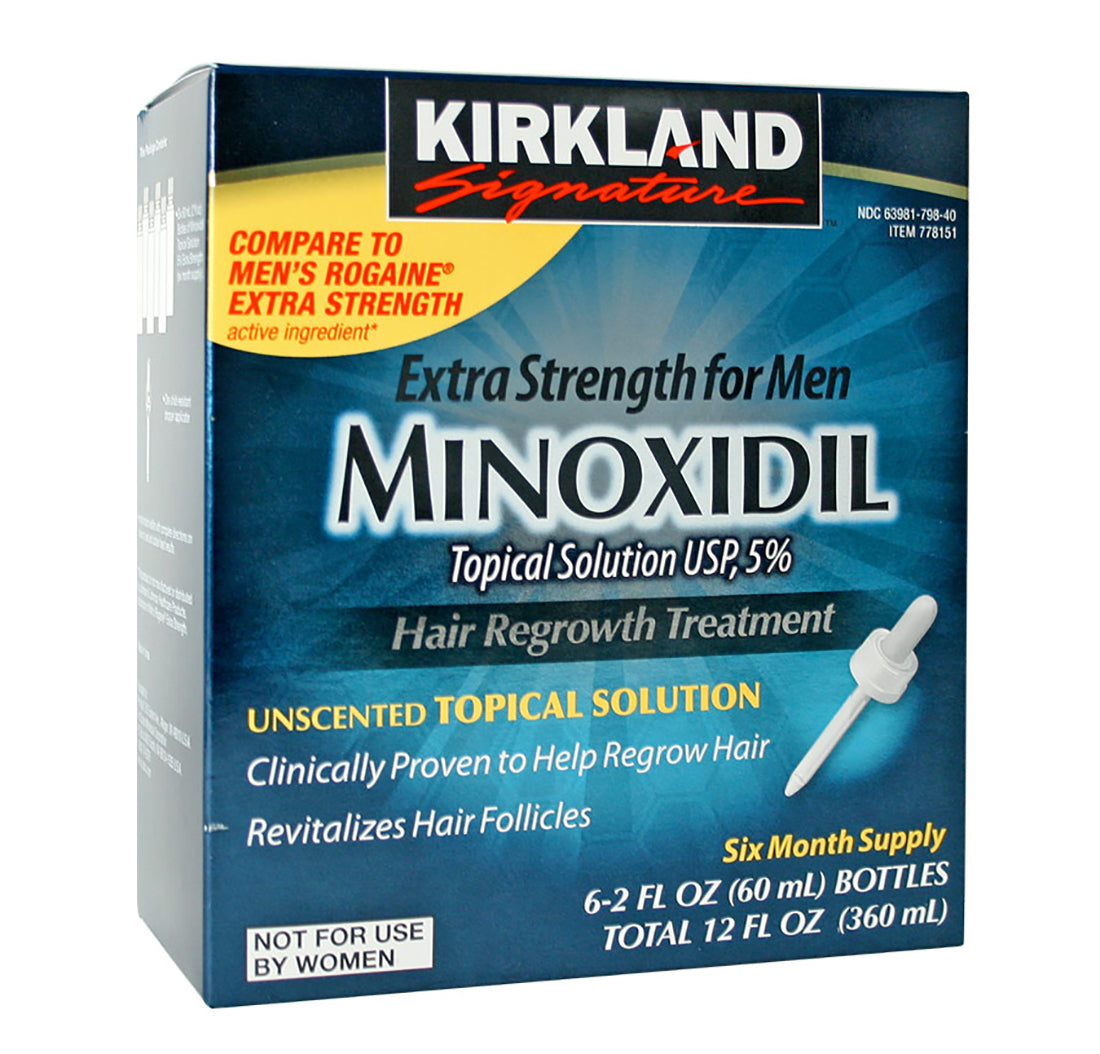 KIRKLAND MINOXIDIL 5% HAIR TREATMENT For Men 6 - 12 Month Supply