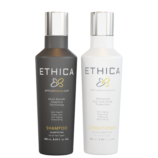 ETHICA Anti Aging Shampoo and Conditioner DUO Bundle  250ml/8.45oz  |  500ml/16.9oz  |  946ml/32oz