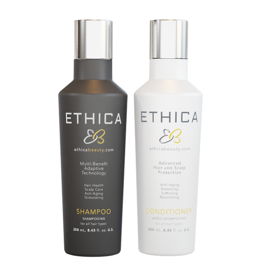 ETHICA Anti Aging Shampoo and Conditioner DUO Bundle  250ml/8.45oz  |  500ml/16.9oz  |  946ml/32oz